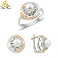 Altın +Gümüş Zirkon Taşlı Set